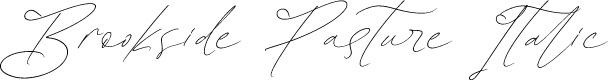 Brookside Pasture Italic