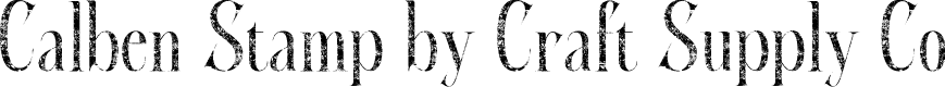 CalbenStamp-Regular Demo