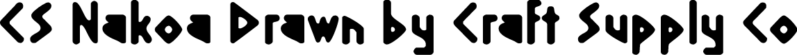 CSNakoaDrawn-Regular Demo