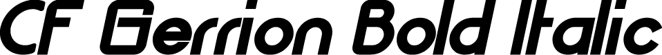 CF Gerrion Bold Italic