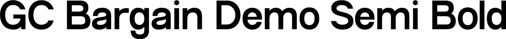 GC Bargain Demo Semi Bold