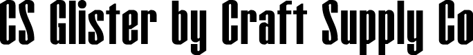CS Glister Regular Demo