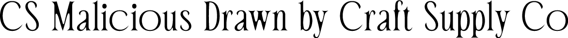 CSMaliciousDrawn-Regular Demo