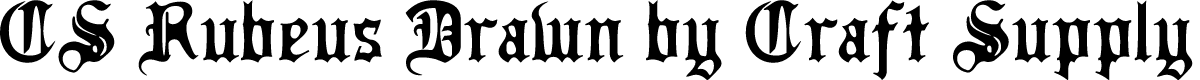 CSRubeusDrawn-Regular Demo