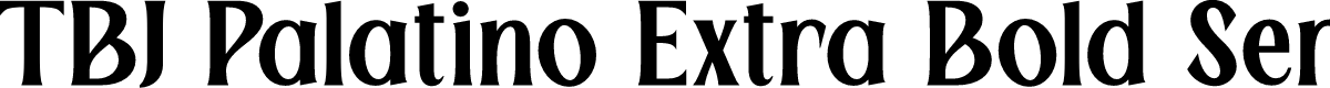 TBJ Palatino Extra Bold Serif