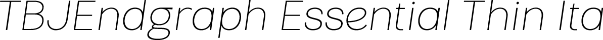 TBJEndgraph Essential Thin Ita