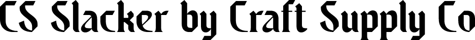 CS Slacker Regular Demo