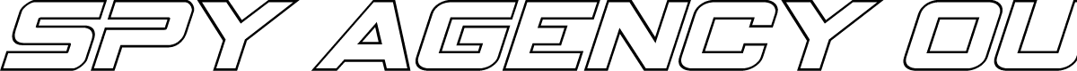 Spy Agency Outline Italic