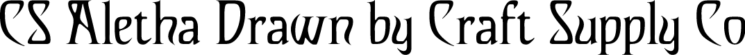 CSAlethaDrawn-Regular Demo