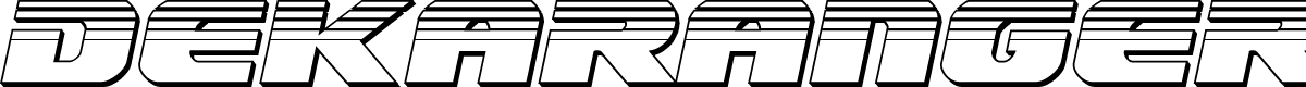 Dekaranger Chrome Italic