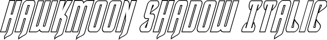 Hawkmoon Shadow Italic