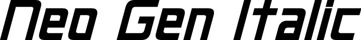Neo Gen Italic