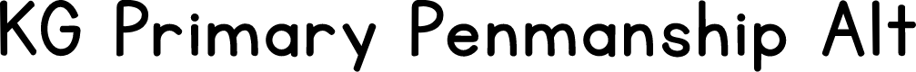 KG Primary Penmanship Alt