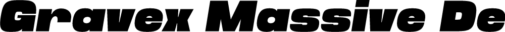 Gravex Massive Demo Italic