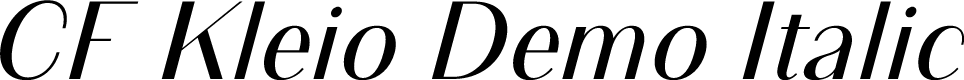 CF Kleio Demo Italic
