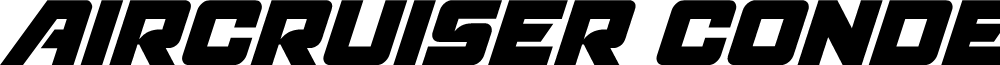 Aircruiser Condensed Italic