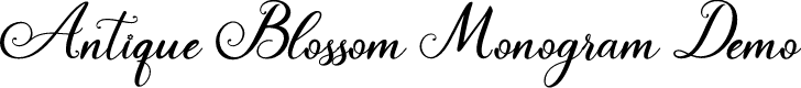 Antique Blossom Monogram Demo