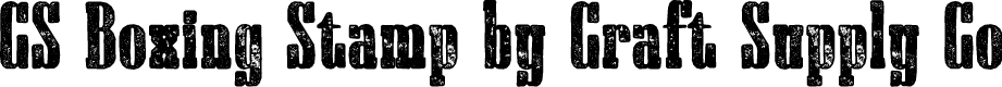 CS Boxing Stamp Regular Demo