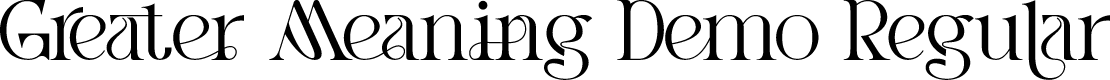 Greater Meaning Demo Regular