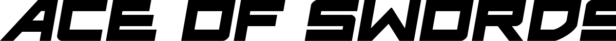 Ace of Swords Semi-Italic