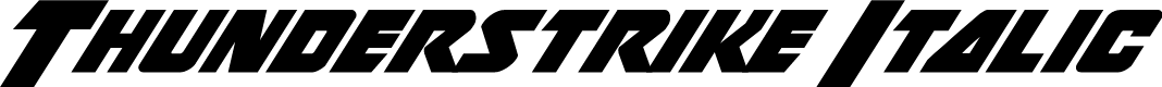 Thunderstrike Italic