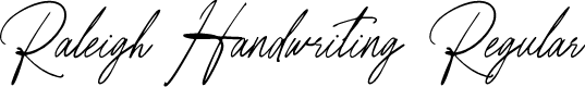 Raleigh Handwriting Regular Demo