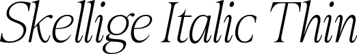 Skellige Italic Thin