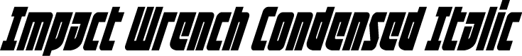 Impact Wrench Condensed Italic