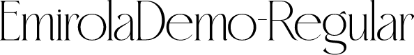 EmirolaDemo-Regular