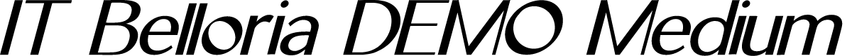 IT Belloria DEMO Medium Italic