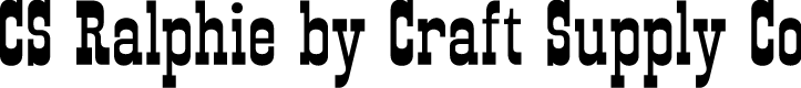 CS Ralphie Regular Demo