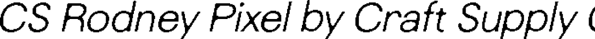 CSRodneyPixel-Regular Demo