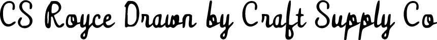 CSRoyceDrawn-Regular Demo