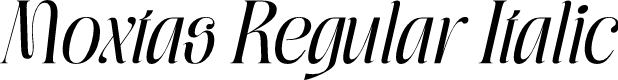 Moxtas Regular Italic