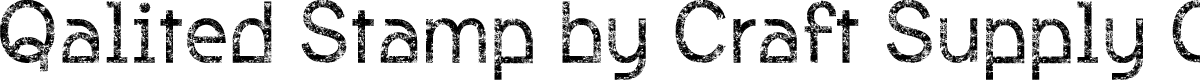 QalitedStamp-Regular Demo