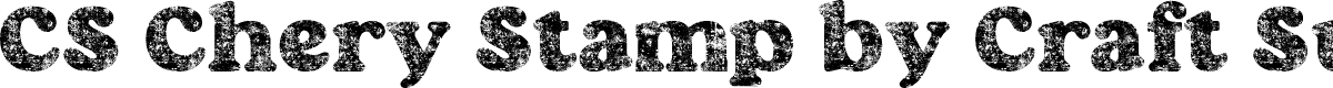 CSCheryStamp-Regular Demo