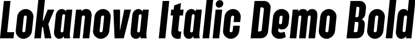 Lokanova Italic Demo Bold