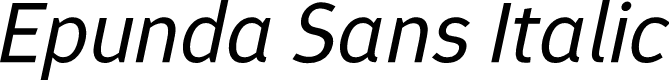 Epunda Sans Italic