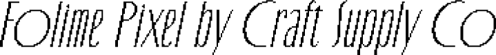Folime Pixel Regular Demo