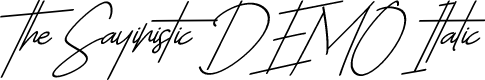 The Sayinistic DEMO Italic