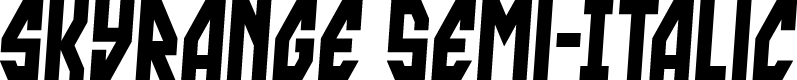 skyrange Semi-Italic