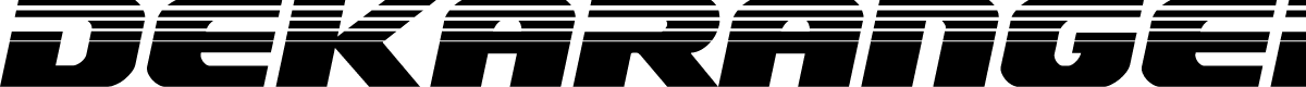 Dekaranger Halftone Italic