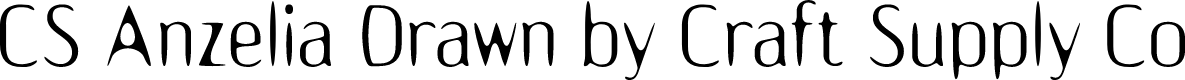 CSAnzeliaDrawn-Regular Demo