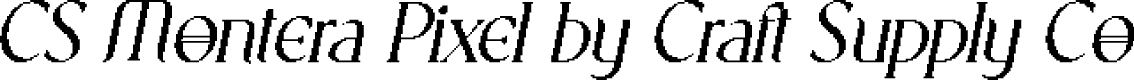 CS Montera Pixel Regular Demo
