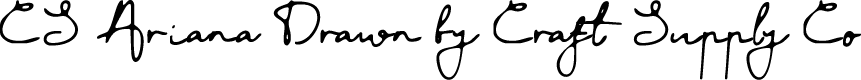CSArianaDrawn-Regular Demo
