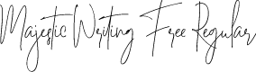 Majestic Writing Free Regular