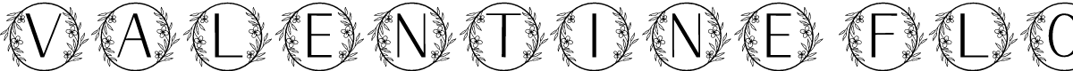 Valentine Flower Monogram
