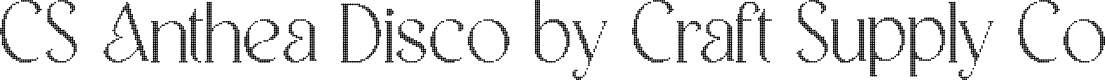 CSAntheaDisco-Regular Demo