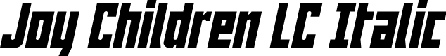 Joy Children LC Italic