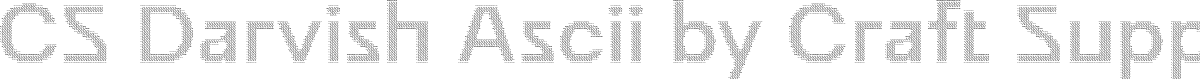 CS Darvish Ascii Regular Demo